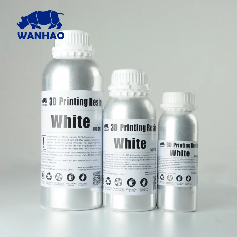 Wanhao 405NM УФ Смола Фотополимерная D7 DLP SLA 3d принтер смола серый прозрачный белый