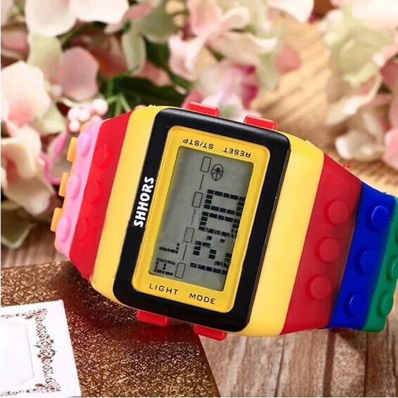 Новая мода montre femme Мужские Женские цифровые часы цветной дизайн кварцевые наручные часы Военные Спортивные часы пластиковые reloj mujer# A