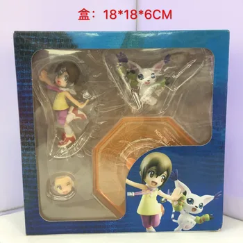 

Digimon Adventure Digital Monster Yagami Hikari Tailmon Gatomon Cartoon Toy PVC Action Figure Model Doll Gift