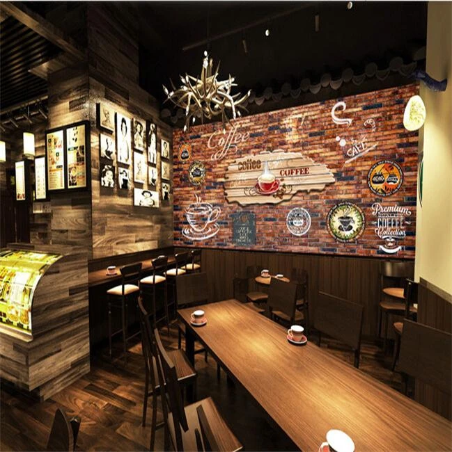 Custom Size Photo 3D Stereo retro wallpaper graffiti brick