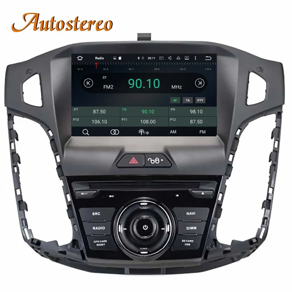 Discount Android 8 Car GPS Navigation car DVD Player For Ford Focus 2012-2017 Head unit audio multimedia player radio tape recorder IPS 5