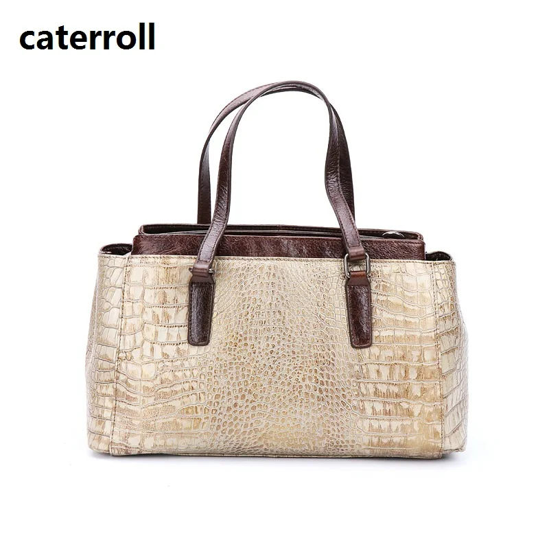 

womens genuine leather handbags women bags alligator pattern real leather handbag designer brand female shoulder bag