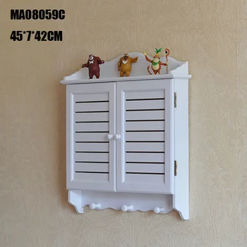 

Mediterranean Vintage Creative Shutter Switch Box Distribution Box Meter Box Cover Box Hanging False Shades Window 45*42*7CM