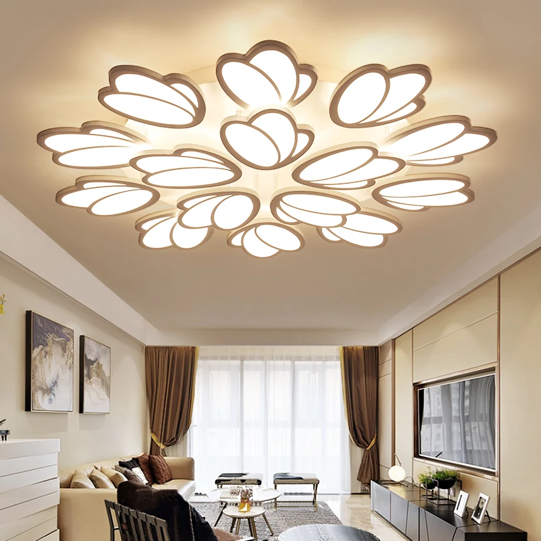 Lustre de plafond moderne Спальня Гостиная потолочные светильники с дистанционным светильник plafonnier современный потолочный светильник 110 В 220