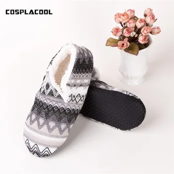 

[COSPLACOOL]Thick Warmer Soft Floor Socks Women High Quality Non-slip Shoe Calcetines Cover Cartoon Christmas Floor Meias Gift