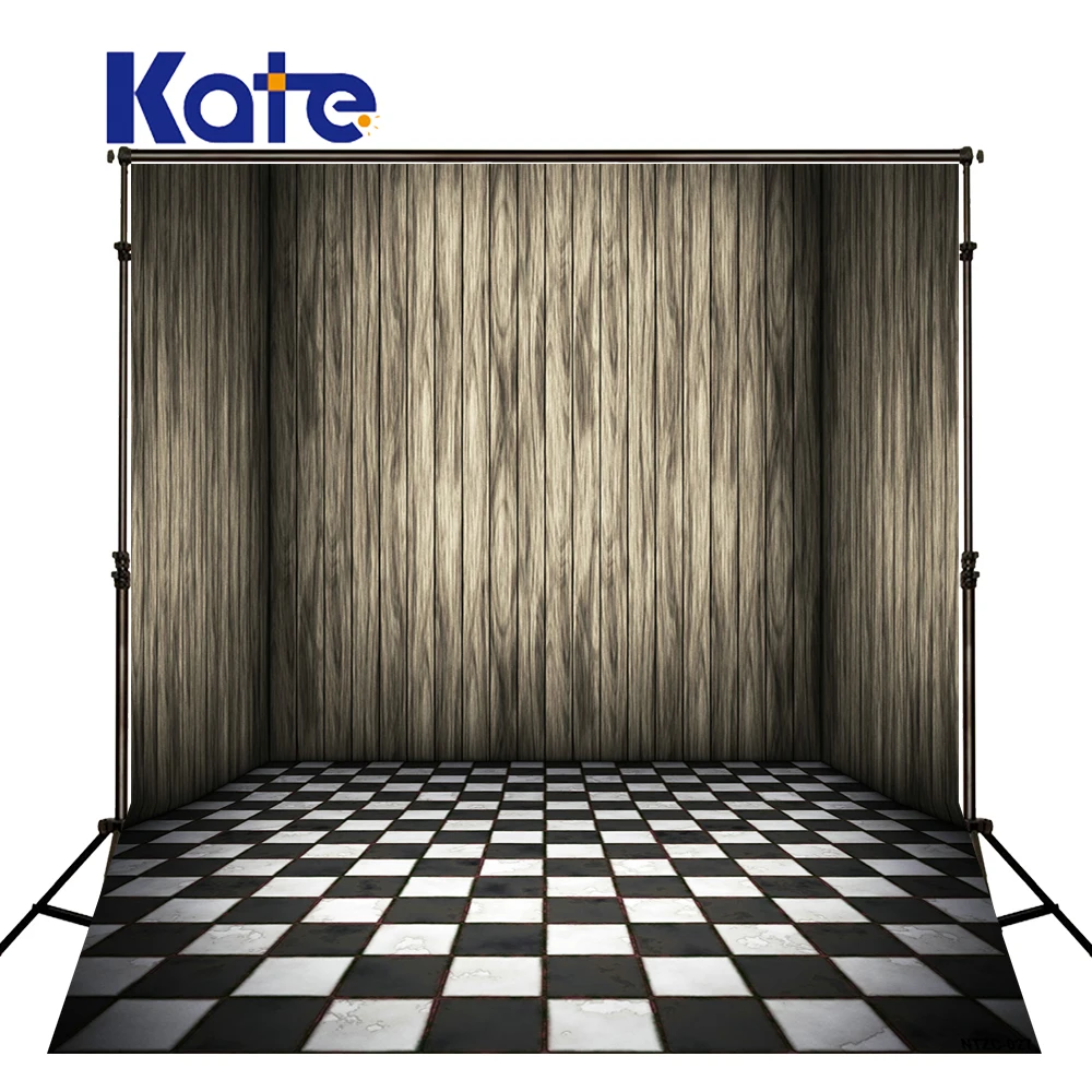 

1.5M*2M(5*6.5 Ft) Kate Wood Photography Background Wood Black&White Vintage Photo Backdrop For Performance Photography Backdrop