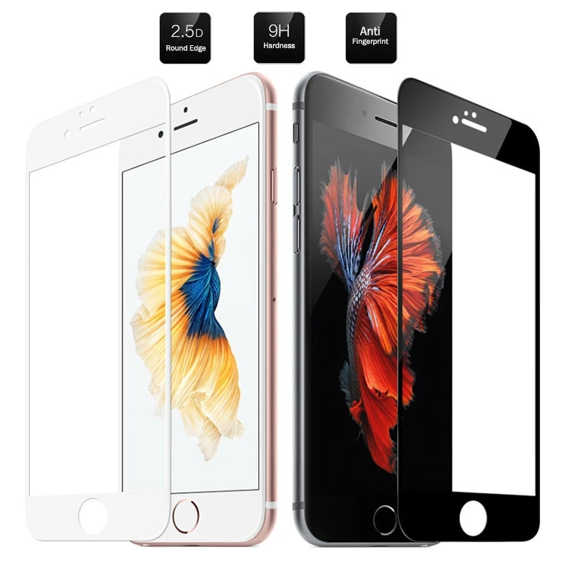 

2PCS/Lot 2.5D tempered glass for iPhone 5SE 6 6S 6Plus 6sPlus 7 7Plus Screen protection Protective film front case cover