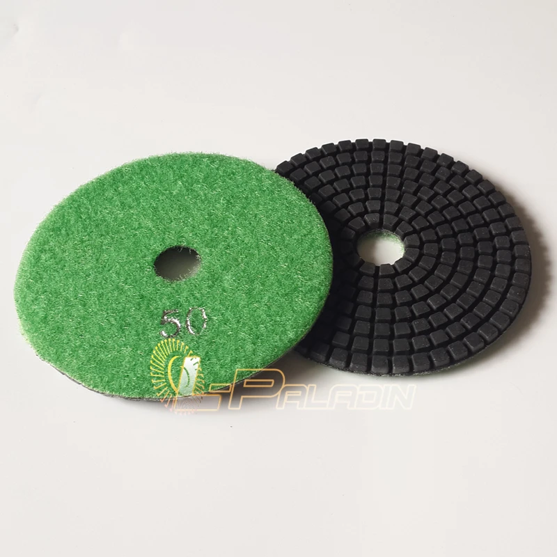 5 pieces 4" P50 Wet Flexible Stone Polishing Pad Floor Coarse Grinding