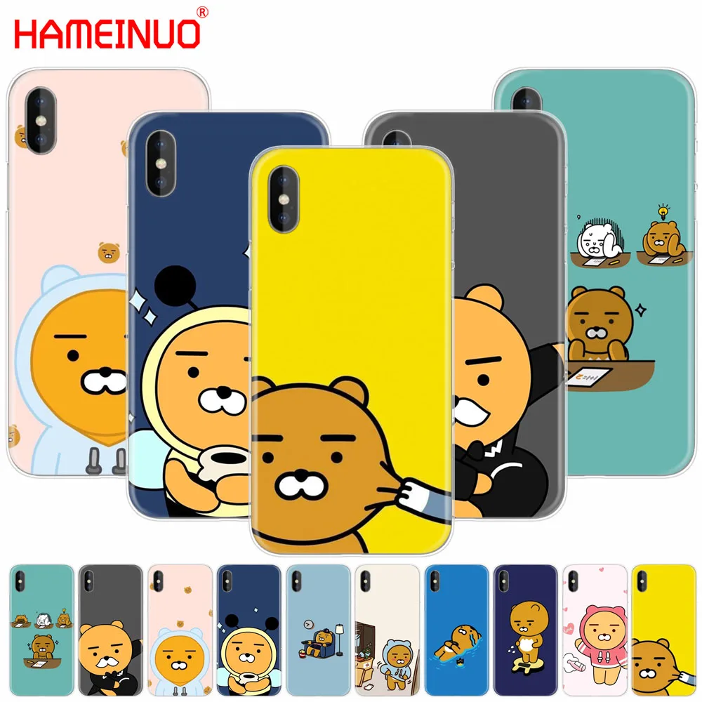 

HAMEINUO cartoon funny cocoa cell phone Cover case for iphone X 8 7 6 4 4s 5 5s SE 5c 6s plus