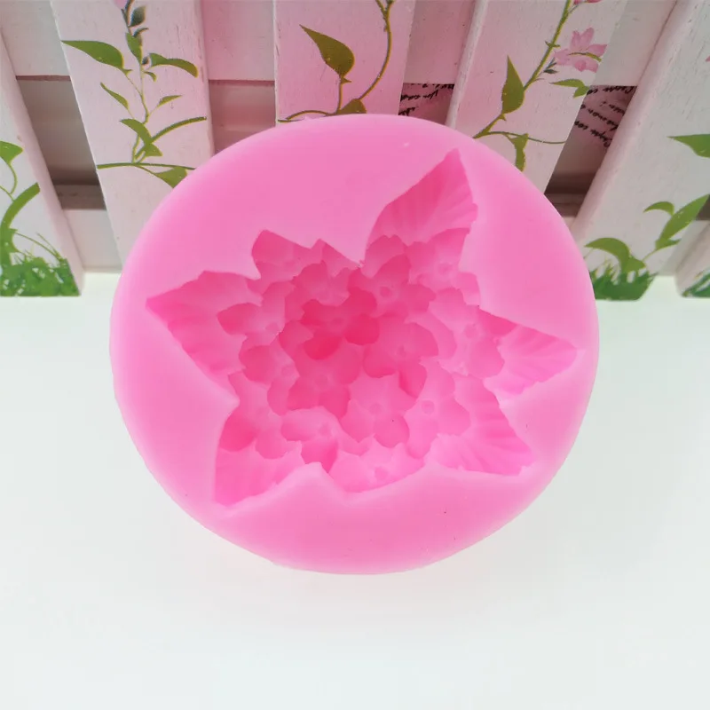 Silicone Mold Soap Molds Hydrangea Flower Silicone Soap Molds For Soap Making Handmade Resin Form Mould Fondant Cake Decorating Tools DIY Wedding Decor