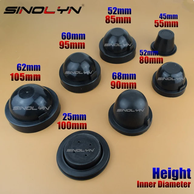 Auto Scheinwerfer Nachrüstung Zubehör Hinten Gummi Abdeckung Cap Dichtungen  Stiefel Wasserdicht Staub Freies 55MM 80MM 85MM 90MM 100MM 105MM -  AliExpress