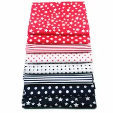 8 шт. 50x50 см Diy шитье Лоскутная красная синяя хлопковая ткань Жир четверть комплект текстильные Лоскутные ткани для сумки шляпы Детская одежда