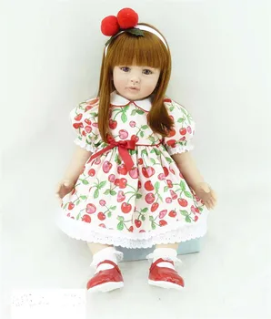 

60cm Victoria adoras Doll Lifelike newborn Baby Bonecas Bebe kid toy girl soft silicone reborn baby dolls