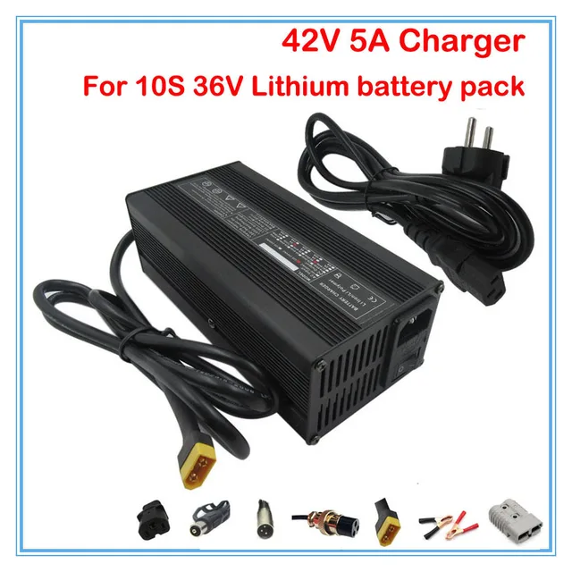 High quality 240W 42V 5A 36V 5A lithium battery charger XT60 Port 110V