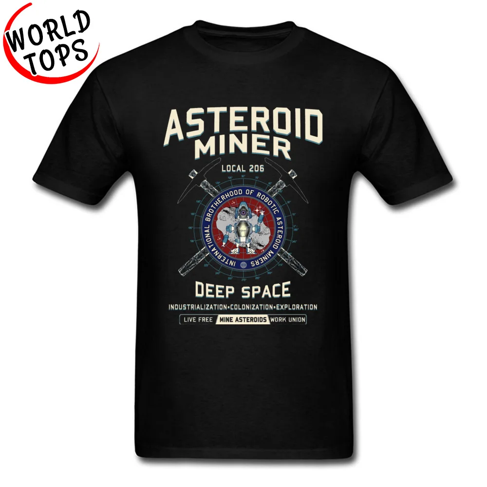 Party Short Sleeve Tees Autumn Round Neck Pure Cotton Boy Top T-shirts Asteroid Mining 19822 Party Top T-shirts 2018 New Asteroid Mining 19822 black