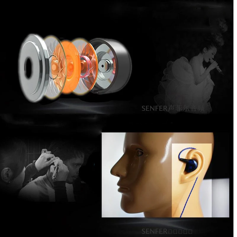 SENFER пользовательские UEs PRO DIY в ухо наушник Динамический и ba; Гибридный наушники как UE900S Hi-Fi для контроля уровня сахара в крови с интефейс MMCX кабель ZS6 DJ