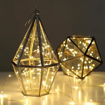 

CR2032 Button Battery Box Copper Wire String 3 M 30 Lights Copper Wire String Light Waterproof Festival Wedding Decoration Light