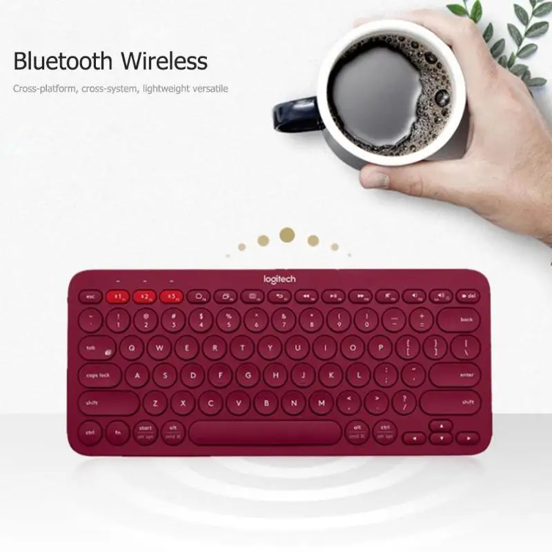 Многоуровневая беспроводная клавиатура с Bluetooth от logitech K380, ультра мини, бесшумная, для Mac, хромированная ОС, Windows, для iPhone, iPad, Android