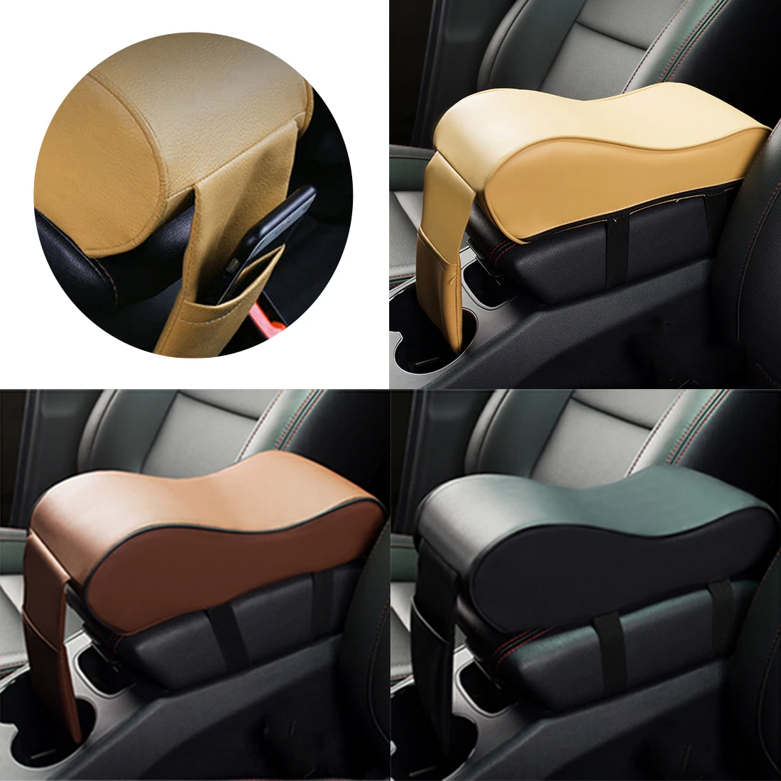 

Dewtreetali New Arrival Car Armrest Box Central Armrest Pad Car Styling Decoration Universal Protective Armrest Box Pad