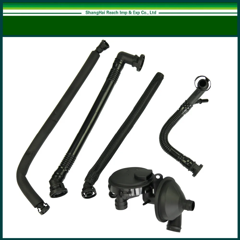 FREE SHIPPING New PCV Crankcase Vent Valve & Breather Hose Kit for BMW