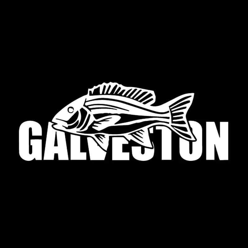 YJZT 16 5 см * 6 2 рыбы Galveston луциан Fissh Виниловая пленка для оклеивания автомобилей