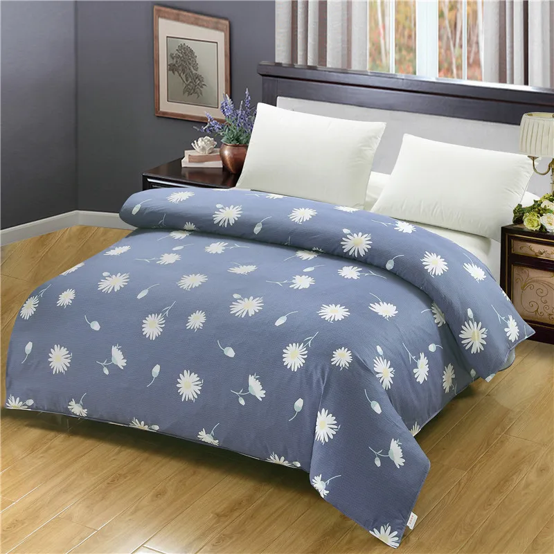 Simple Style White Cartoon Dandelion Bedding Print 100 Cotton
