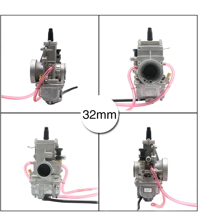 ZS для мотокросса, для езды на мотоцикле, MIKUNI, маленького размера, круглой формы с диаметром 32 мм 34 мм TM32 TM34 с дросселем в виде плоского Smoothbore Carb для 200cc-250cc 4-тактный гоночных Carburador