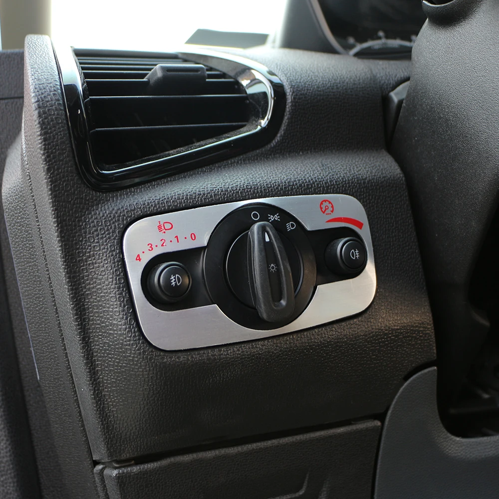 

Color My Life Headlight Switch Head Light Adjustment Panel Sequins Sticker for Ford the new Fiesta 2009 - 2013 2014 2015 2016
