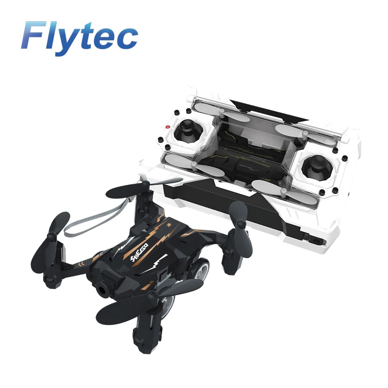 

Flytec SBEGO 132 Headless Air Land Mode Pocket Drone Quadcopter with Switchable Transmitter RTF As Gift for Kids