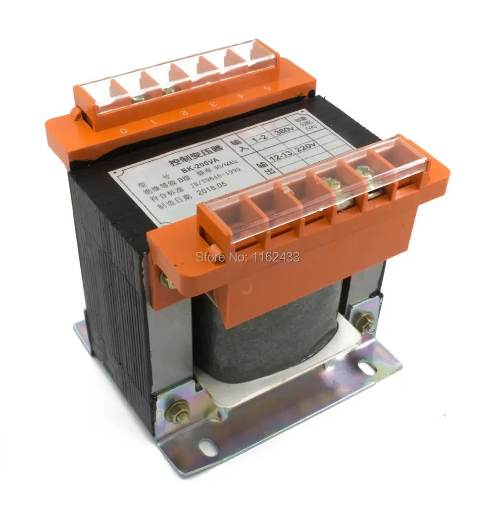 

BK-200VA BK type control power transformer 380V/220V input