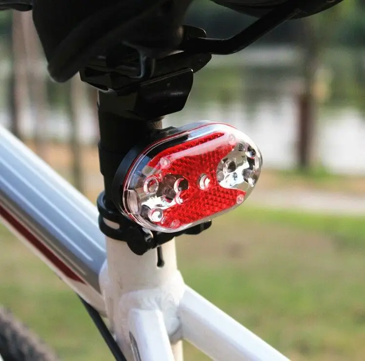 9LED colorful flash bike safety warning lamp taillights mountain parts riding shoulder free shipping | Спорт и развлечения