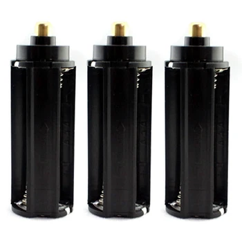 

Wholesale 3pcs Plastic Metal 3x AAA Battery Holder Box Case Cylinder Type for 18650 Flashlight Torch Black