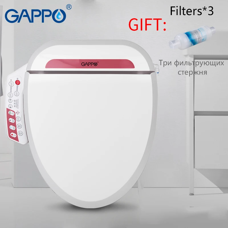 

GAPPO Smart Toilet Seats Panel Control Quick Heated Toilet Cover Electric Intelligent Bidet Cover Multi-function Washing