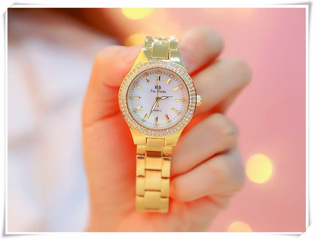 Montre Or et strass