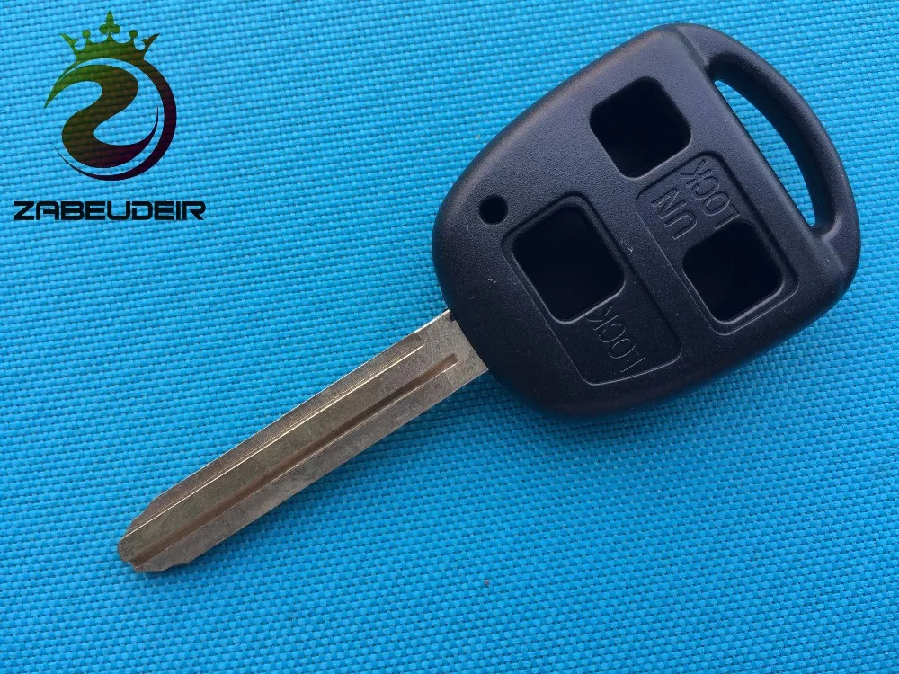 

ZABEUDEIR 1pcs of new replacement case For Toyota RAV 4 COROLLA AVENSIS YARIS PRUIS PICNIC REMOTE KEY shell FOB 3 BUTTON TOY43