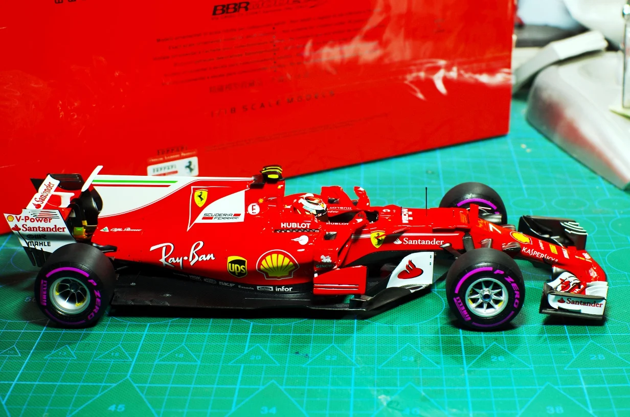 Металлическая коллекция BBR модель 1/18 для Ferrari 2017 австралийская станция KIMI Raikkonen F1