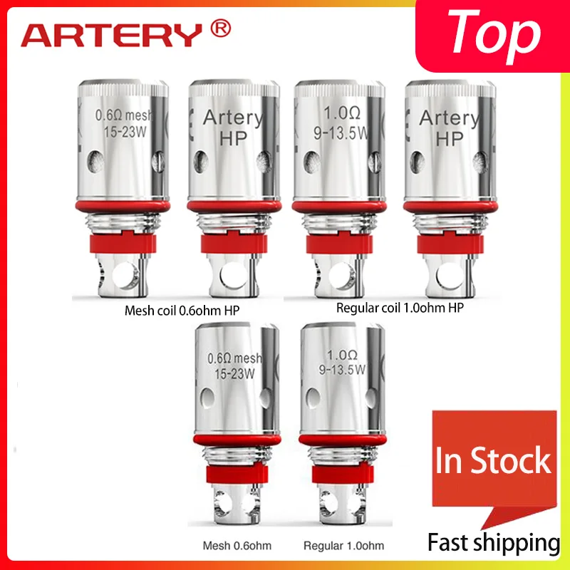 Оригинальный Vape Core Artery PAL 2 катушка 0.6ohm сетчатая катушка/Обычная 1ohm HP/сетка HP для Kit
