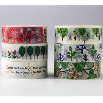 

1 Roll Tree Patterns Designs Washi Tape Decoration Paper Masking Tapes Label Adhesive Tape DIY Scrapbook Sticker,15mm*10m