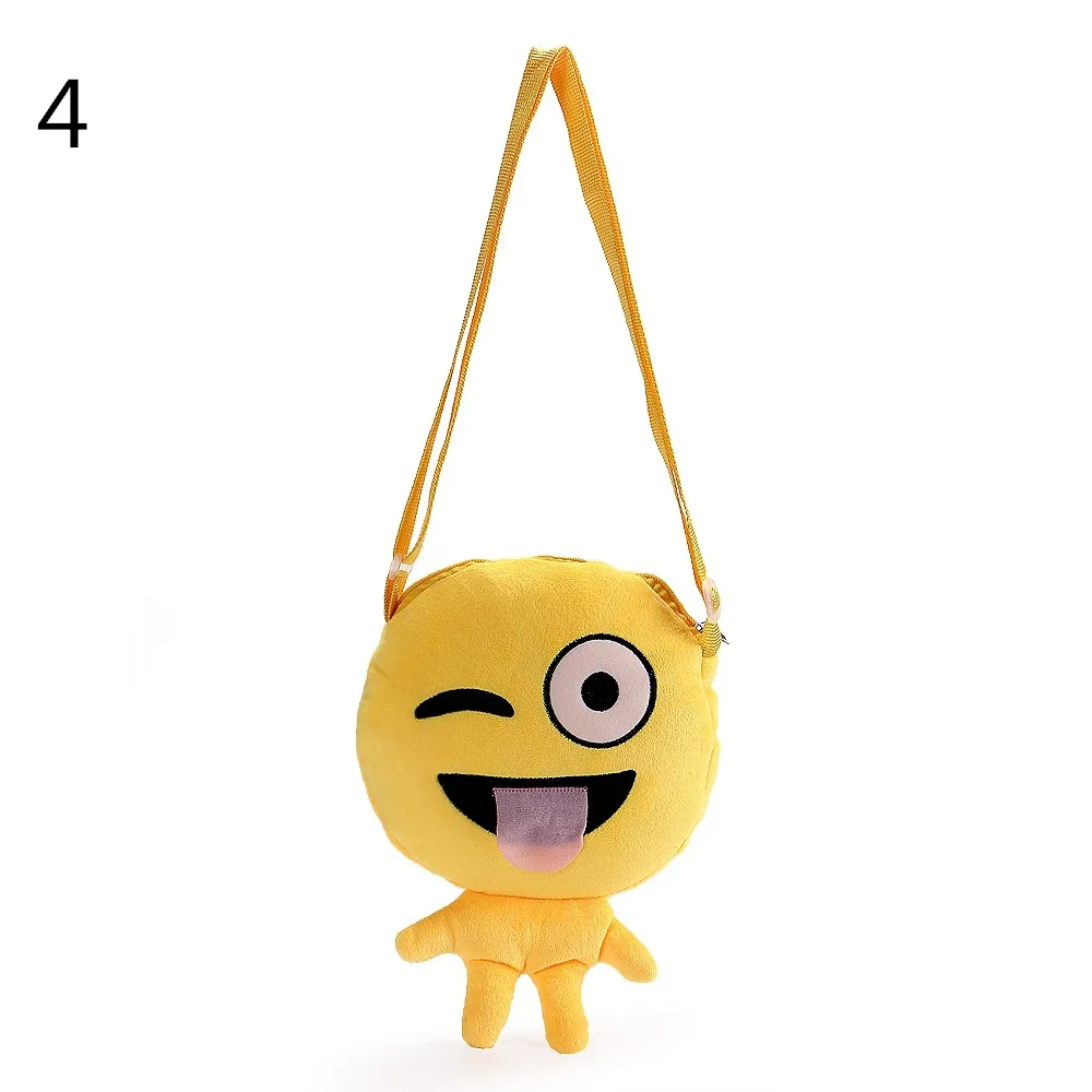 Уход за лицом выразительный, плюшевый игрушка кукла круглая школьная сумка Детский рюкзак с забавными мордашками, стильная футболка с