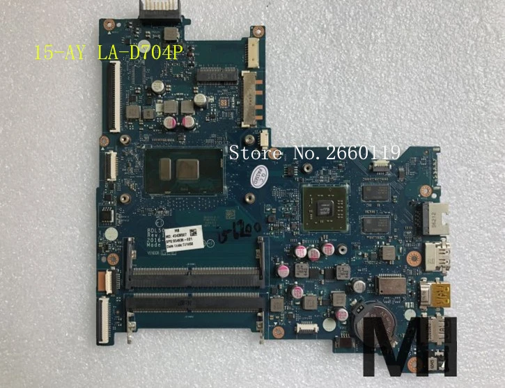 Laptop motherboard for 854936-601 854936-501 001 15-AY LA-D704P I5-6200U,Fully tested Laptop motherboard for 854936-601 854936-501 001 15-AY LA-D704P I5-6200U,Fully tested