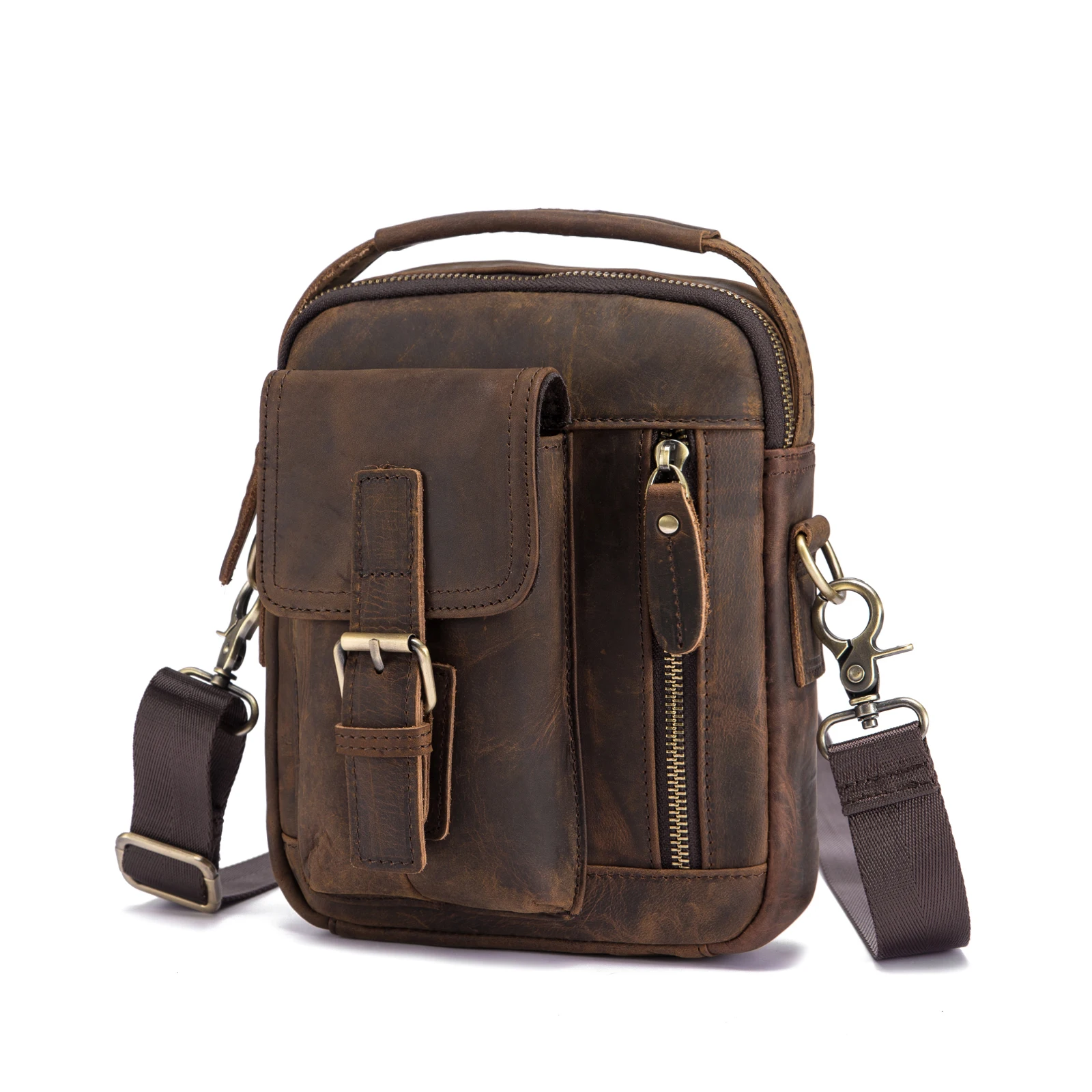 Cena Jakość oryginalna skóra mężczyzna dorywczo torba na ramię skóra bydlęca moda Cross torebka 8 \