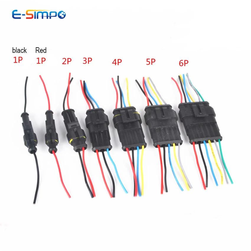 10 шт. 1,5 Серия 1P 2P 3P 4P 5P 6P водонепроницаемый провод под давлением разъем авто разъем мужской+ женский автомобильный светильник, тюнинговый разъем