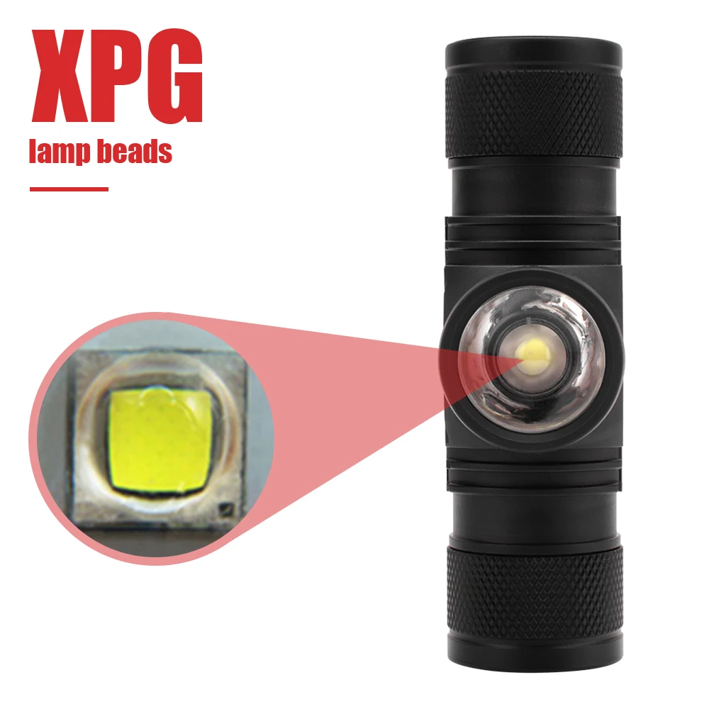 Kaufen BORUiT D20 2000 lumen XPG LED Scheinwerfer 4 Modus Zoom Scheinwerfer Rechargesble Kopf Taschenlampe Angeln Camping Taschenlampe 18650 Batterie