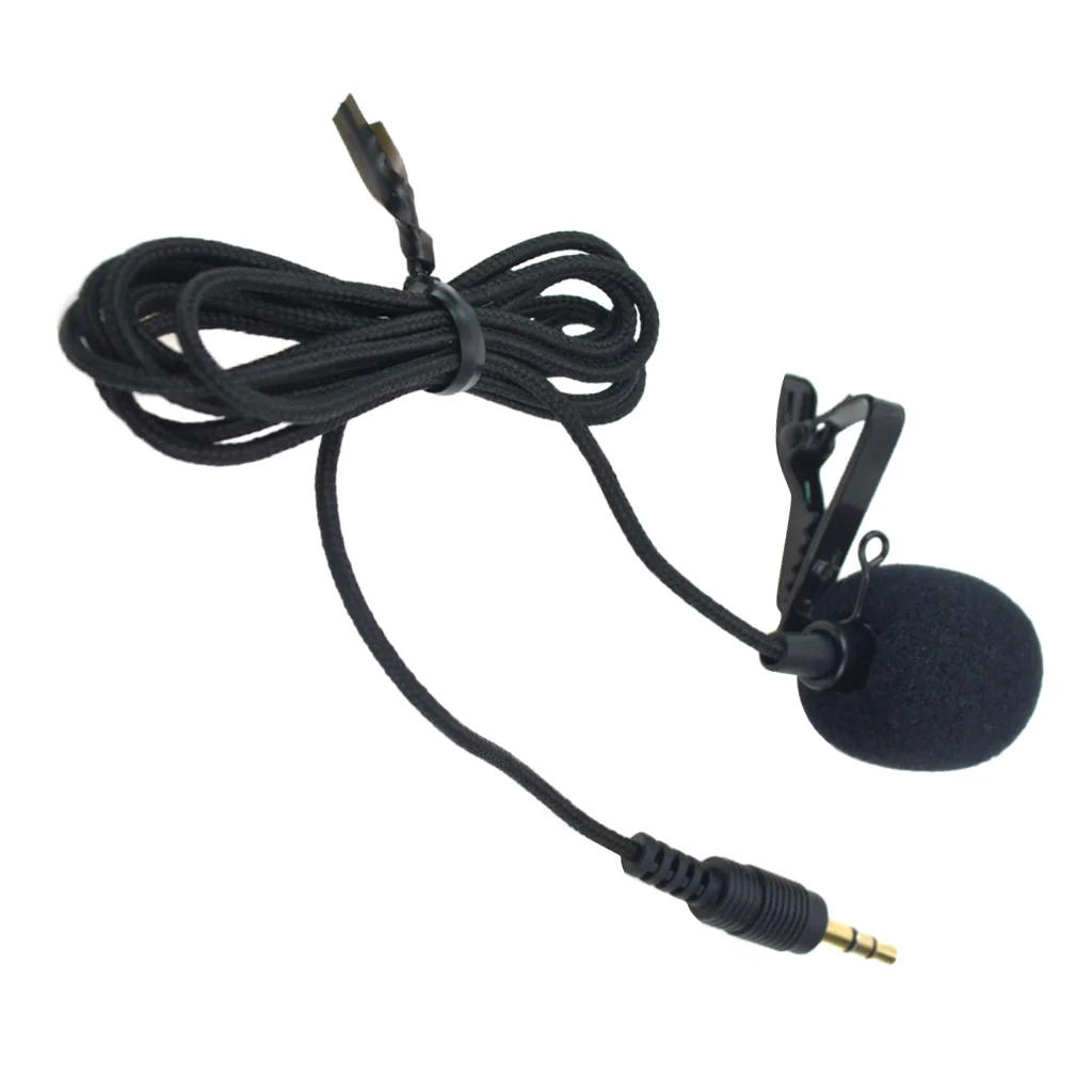 External Lavalier Lapel Clip-on Condenser Microphone for GoPro Hero 3 3+ 4
