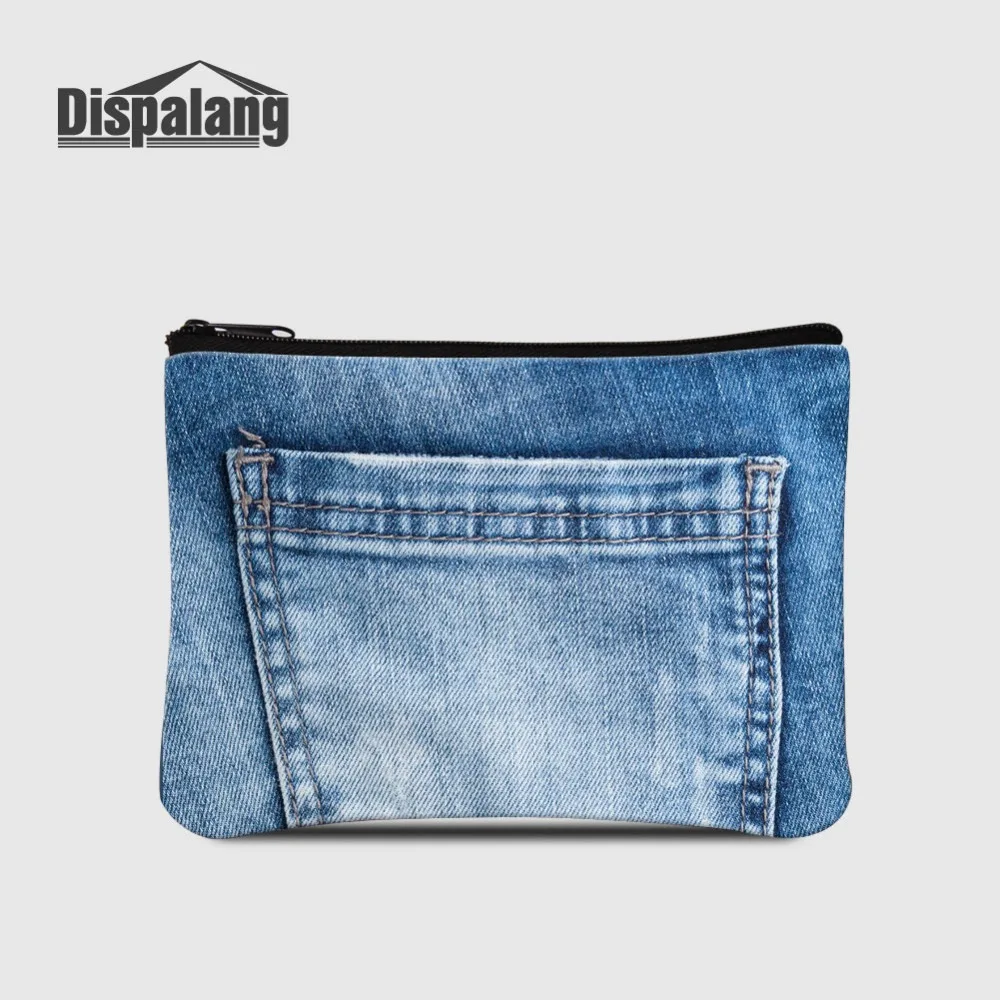 vaquero con estampado para mujer, cartera pequeña para exteriores, bolso de mano con Mini bolsa para llaves - AliExpress Maletas y bolsas