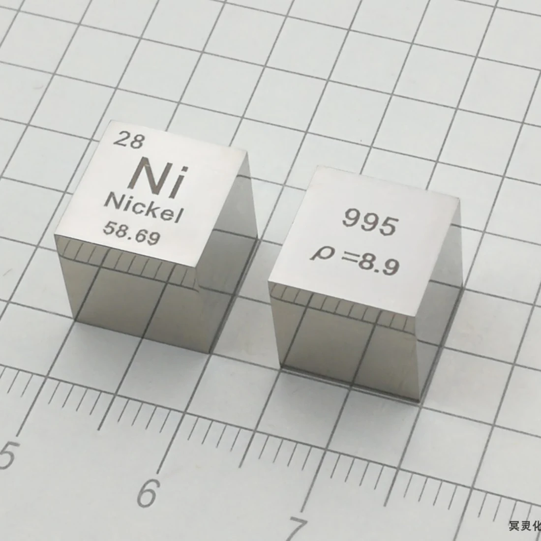  10mm Pure Density Ni≥99.5% Mirror Polish Nickel Cube Periodic Table Of Elements Cube Hand Made scie