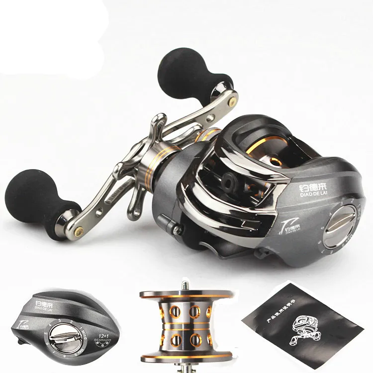  13 bearings magnetic brake bait casting reel water drop reel right hand reels