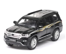  1:32 TOYOTA LAND CRUISER Prado Metal Toy Alloy Car Diecast Toy Vehicles Car Model 6 Doors Can Opened Toy For Children Gifts 