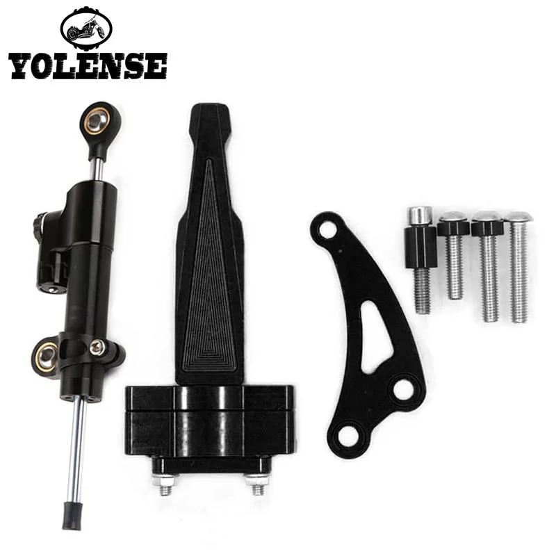 

Motorcycle Accessories CNC Aluminum Alloy Adjustable Steering Damper Stabilizer Mounting For HONDA CB650F CB 650F 2017 2018