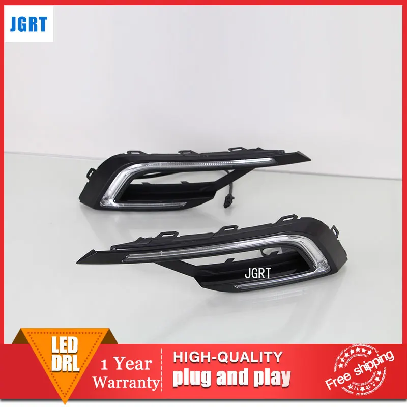 

car styling 2015 For VW Lamando LED DRL For Lamando led fog lamps daytime running light High brightness guide LED DRL